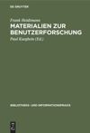 book: Materialien zur Benutzerforschung
