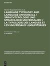 book: 2. Halbband Language Typology and Language Universals 2.Teilband