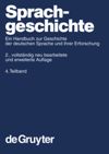 book: 4. Teilband Sprachgeschichte 4.Teilband