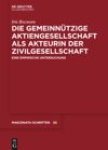 book: Die gemeinnützige Aktiengesellschaft als Akteurin der Zivilgesellschaft