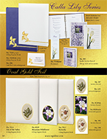 Calla Lily Series / Oval Foil Floral Collection